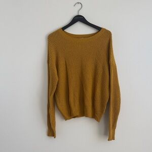 Ardene Mustard Crew Neck Sweater